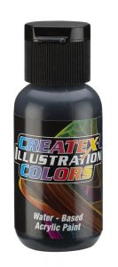 Createx Illustration Colors Flat Black, 1 oz.